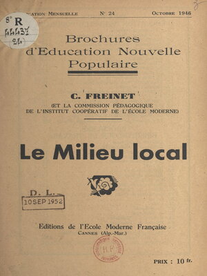cover image of Le milieu local